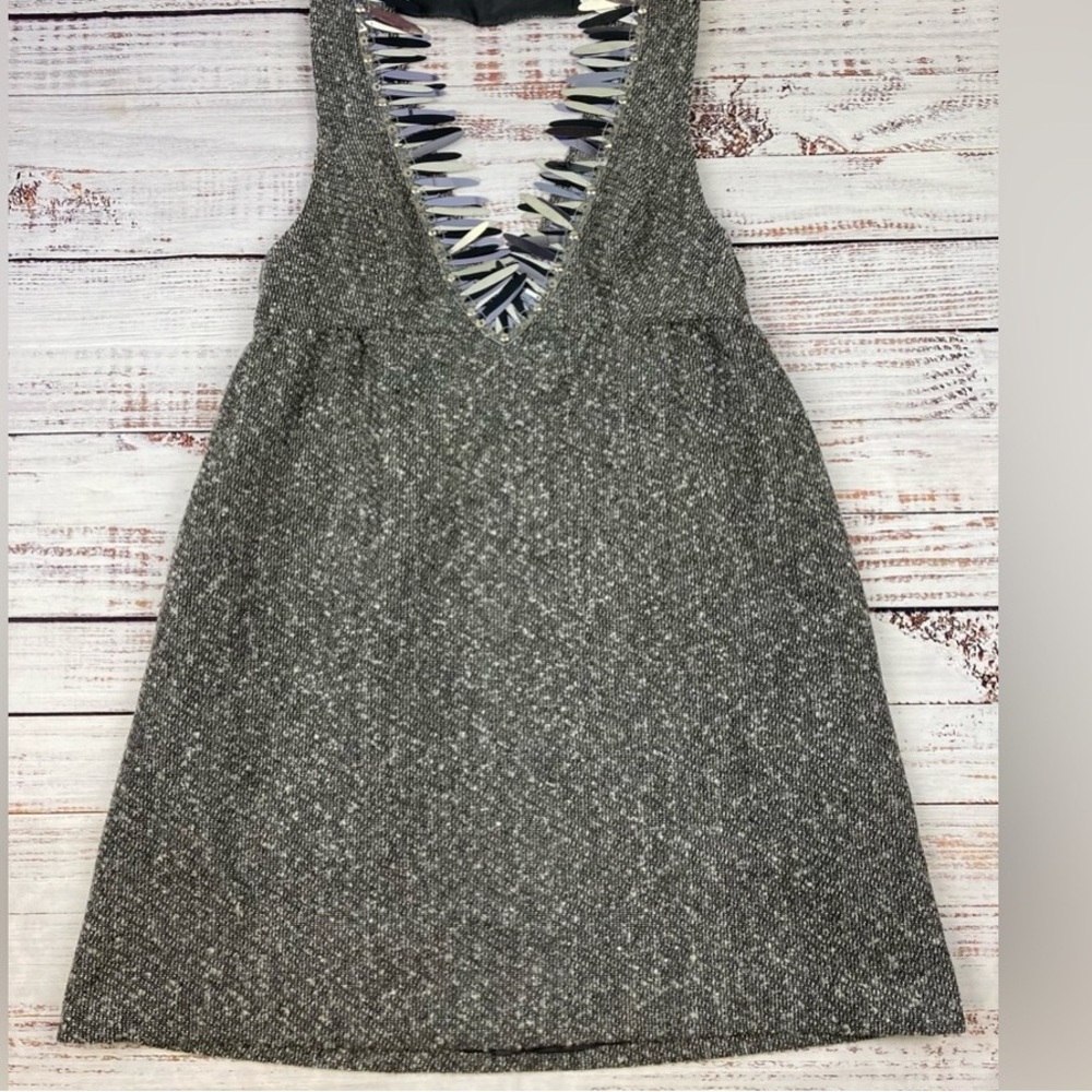 Elegant Gray Midi Dress